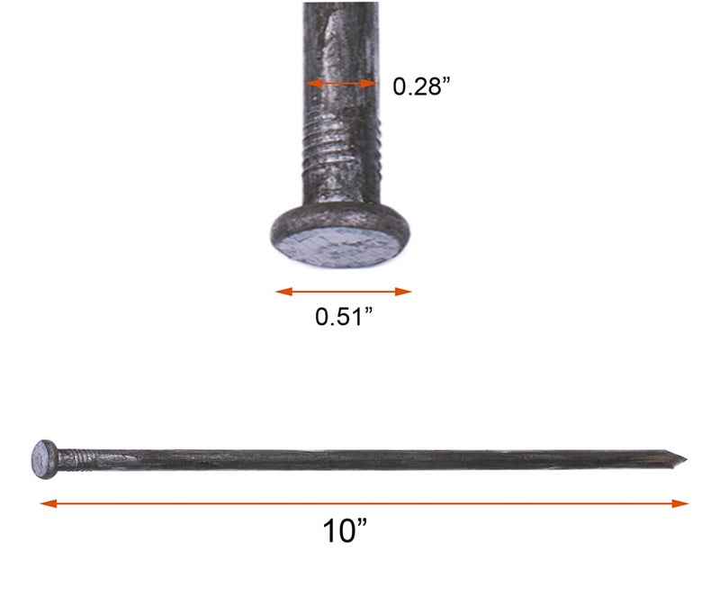 YANEYRIE Metal Landscape Edging Anchoring Spikes  50PCS 10 Inch Landscape Paver Edging Anchoring Spikes for Artificial Turf  Weed Barrier  Tent Spikes  Camping (50) - Image 3